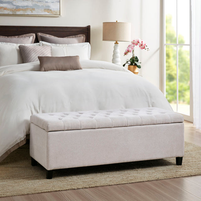 Shandra Tufted Top Storage Bench