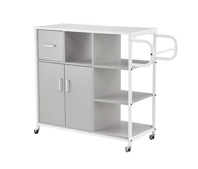 KITCH storage cabinet GRY, move with roller..