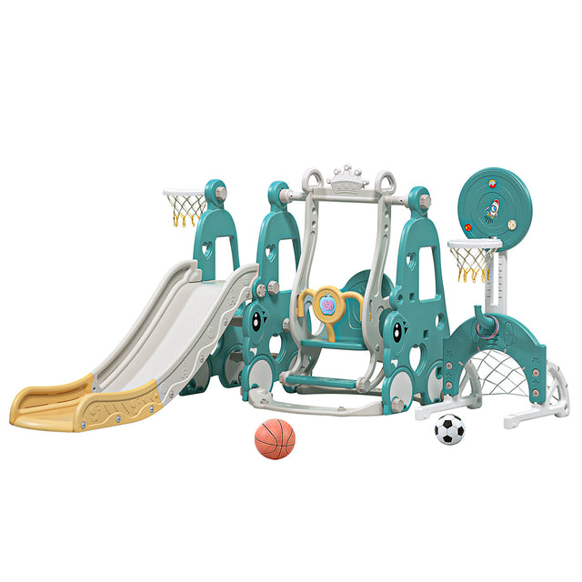 Kids Slide Playset Structure Children's indoor slide playgroud baby plastic slide and swing set large combination for home or outdoor