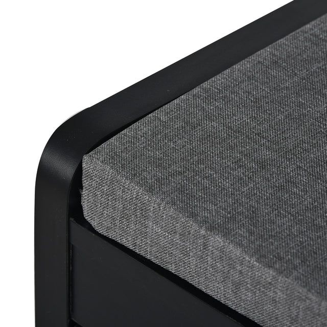 U-Can Hall Tree with 4 Hooks and Hinged Lid, Coat Hanger, Entryway Bench, Storage Bench, 3-in-1 Design, 69INCH, for Entrance, Hallway (Black)