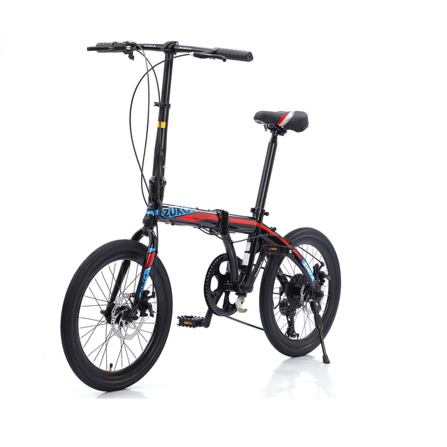 20“folding city bike aluminum frame 8 speed shimano folding bike