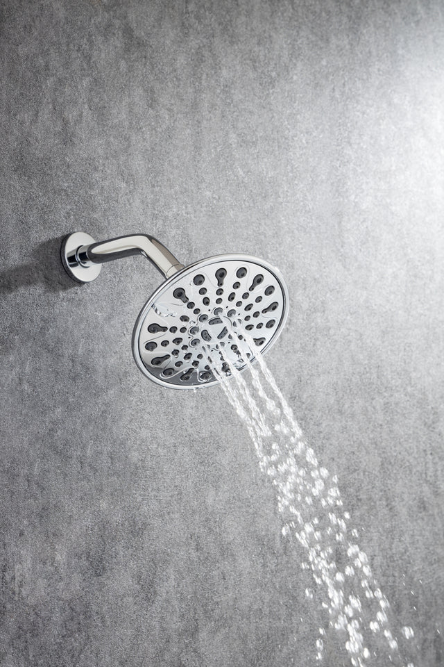 6 In. 6-Spray Balancing Shower Head Shower Faucet