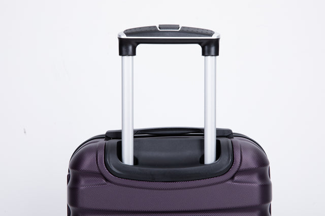 20" Carry on Luggage ABS Lightweight Suitcase, Spinner Wheels, TSA Lock, Purple