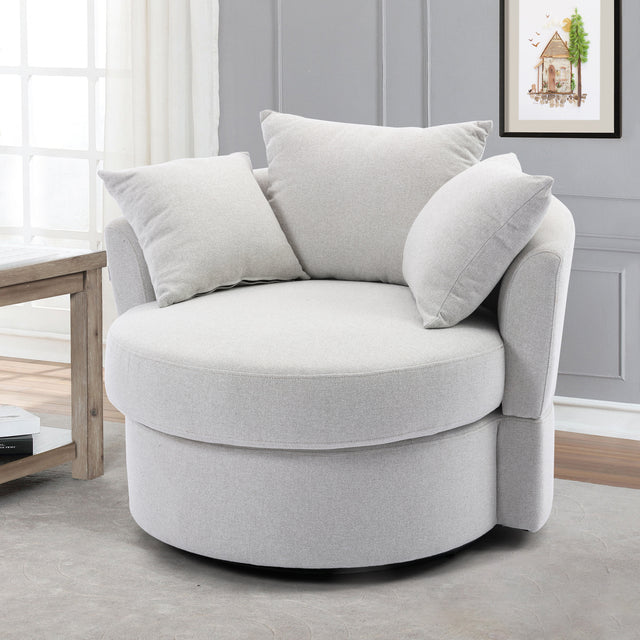 Modern Akili swivel accent chair barrel chair for hotel living room / Modern leisure chair