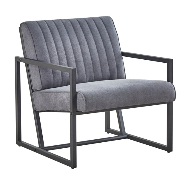 Modern design high quality fabric (GREY)+ steel armchair,for Kitchen, Dining, Bedroom, Living Room