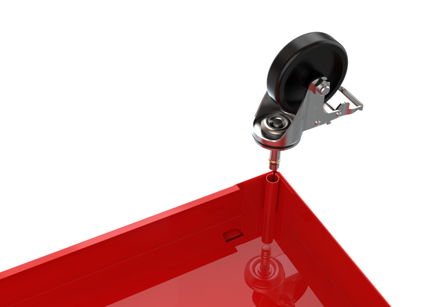 4 DRAWERS TOOL CABINET WITH TOOL SETS-RED