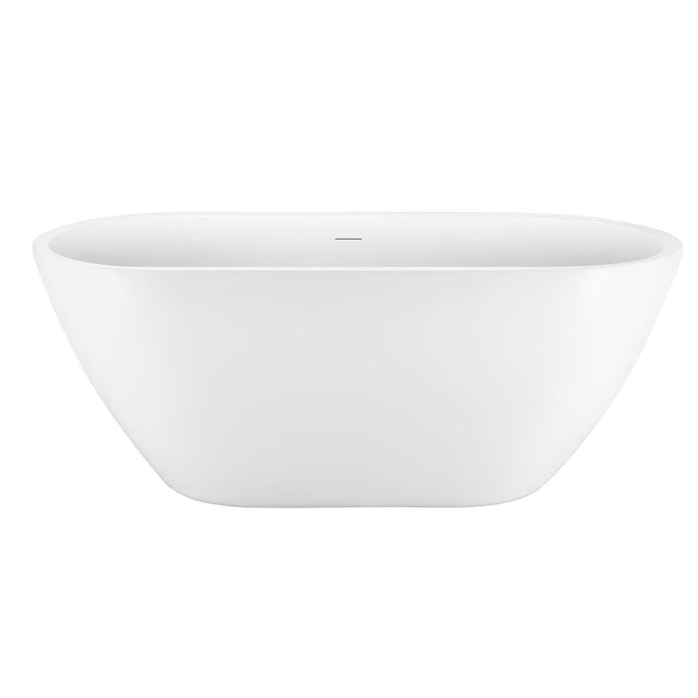 59" 100% Acrylic Freestanding Bathtub,Contemporary Soaking Tub,white Bathtub