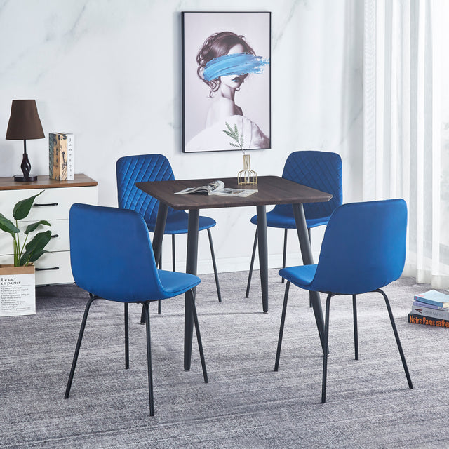 Dining Chair set of 4 PCS(BLUE),Modern style,New technology,Suitable for restaurants, cafes, taverns, offices, living rooms, reception rooms.Simple structure, easy installation.
