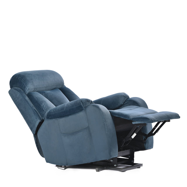 Lift Chair Recliner for Elderly Power Remote Control Recliner Sofa Relax Soft Chair Anti-skid Australia Cashmere Fabric Furniture Living Room Dark Gray