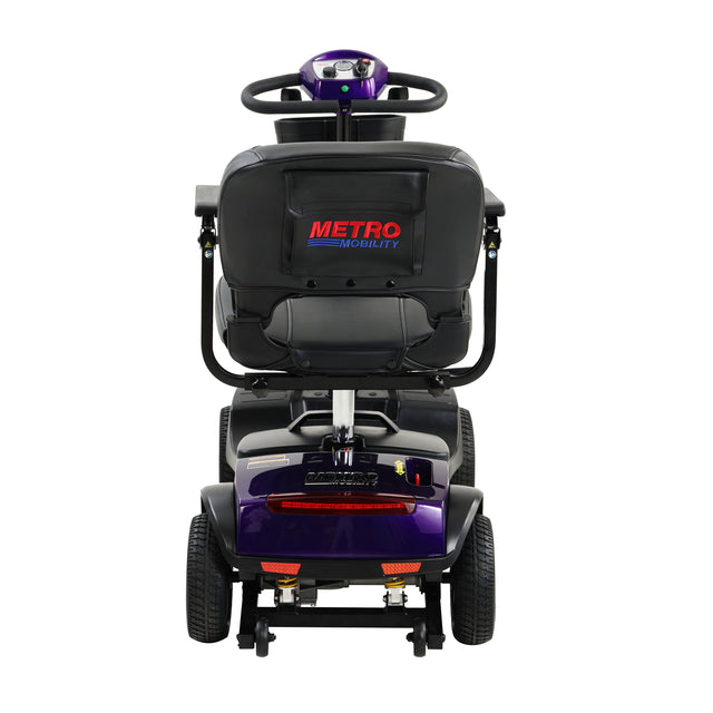 Four wheels Compact Travel Mobility Scooter with 300W Motor for Adult-300lbs, Dark Purple