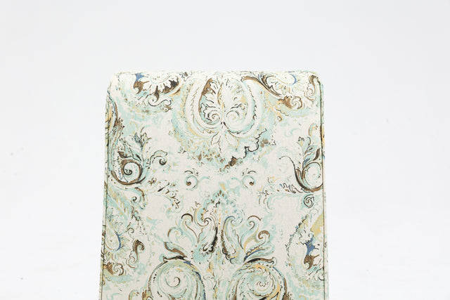 Cover Removable Interchangeable and Washable Multi-color Blue Floral Fabric Upholstered Parsons Chair with Solid Wood Legs 2 PCS