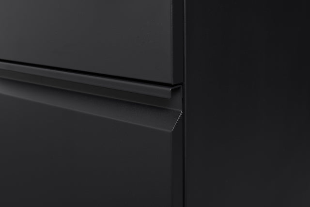 Mobile File Cabinet 2-Drawer Pedestal with Lock for Storage Use for Home Office and Business Enterprise,Legal/Letter Size Black,With 5 Wheels,with Leather cushion