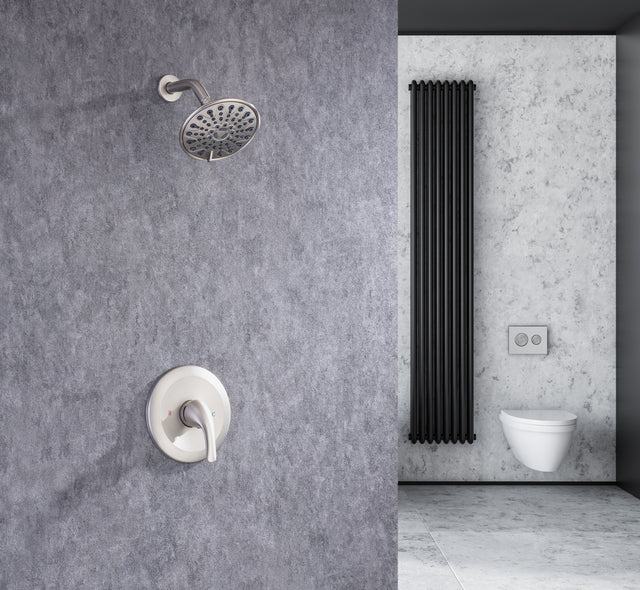 6 In. 6-Spray Balancing Shower Head Shower Faucet