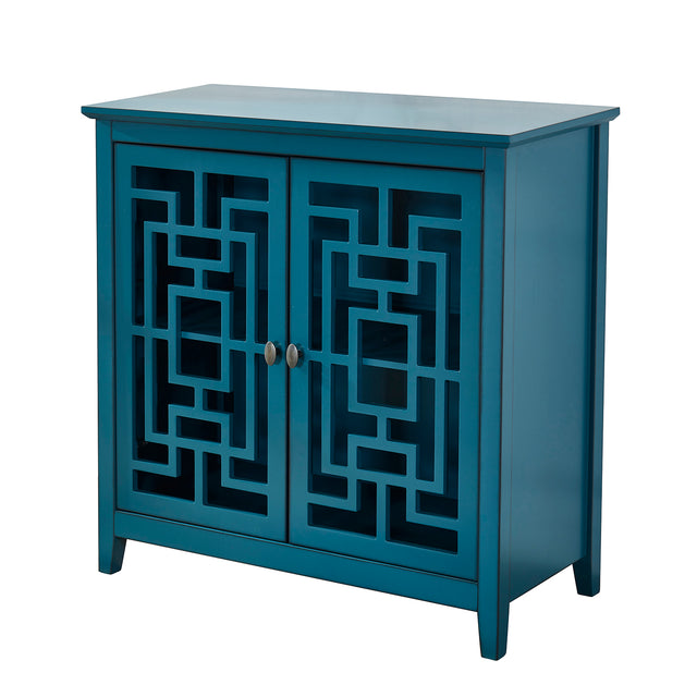 Storage Cabinet, Buffet Sideboard, Dark Teal