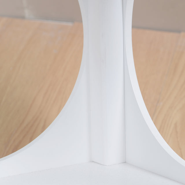 Multifunction Stackable Play Stool,Wood Stool,Pet Play Stool,Hollow Ottoman,White Finish