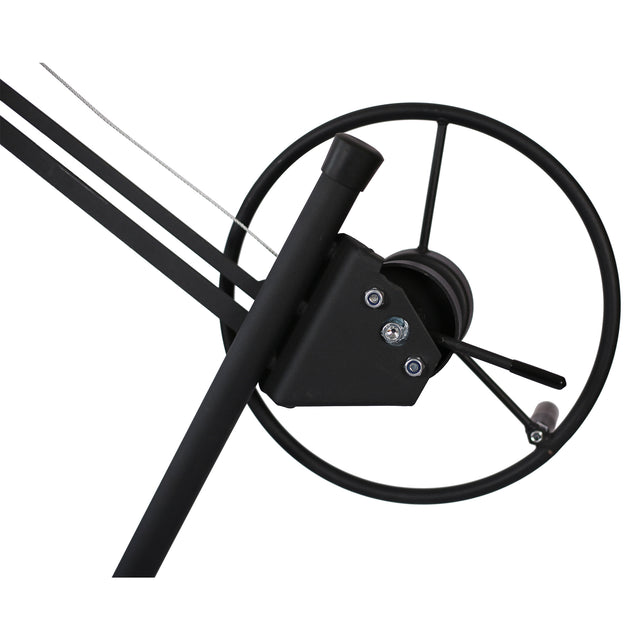 Drywall Lift Panel 11' Lift Drywall Panel Hoist Jack Lifter, black