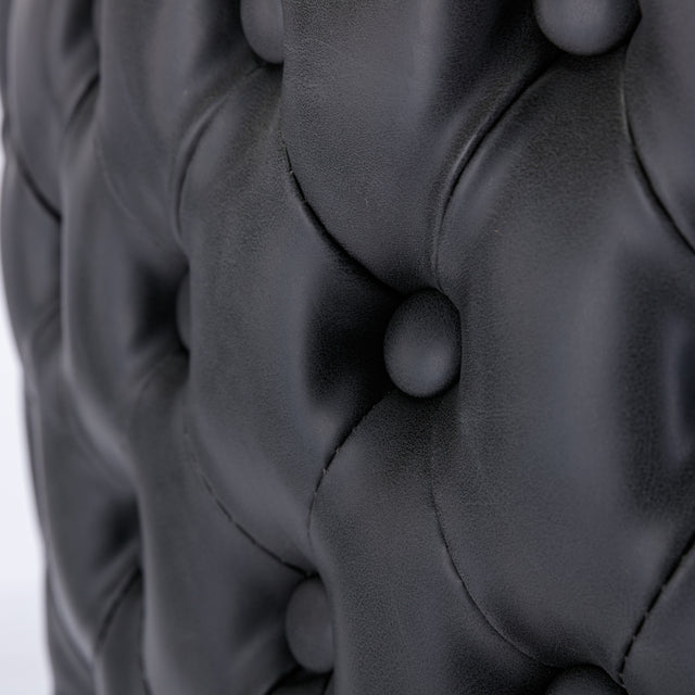 A&A Furniture,Swivel Barstools Adjusatble Seat Height,Modern PU Upholstered Bar Stools with the whole Back Tufted, for Home Pub and Kitchen Island (Dark Gray, Set of 2),SW1928DG