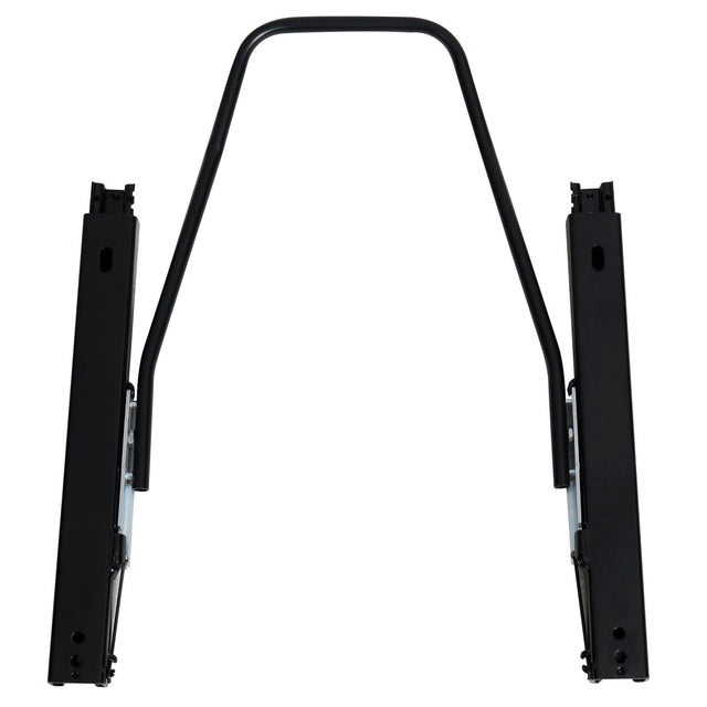 2-Piece Ergonomic Racing Seats with Adjustable Double Slides,PVC Racing Simulator Game Seats,Black