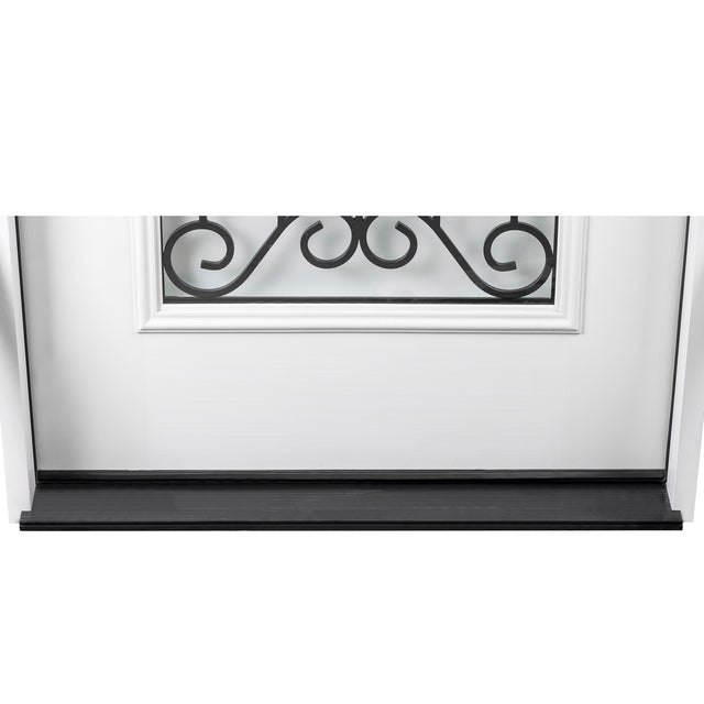 37.5inx81.5in Left Hand Inswing Wrought Iron Fiber Glass Prehung Entry Door .