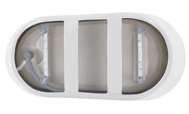 69" 100% Acrylic Freestanding Bathtub,Contemporary Soaking Tub,white Bathtub