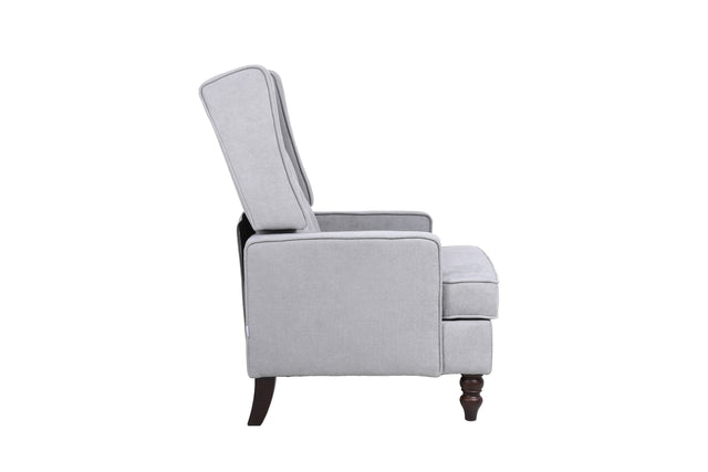 COOLMORE living room Comfortable rocking chair accent chair with light grey fabric