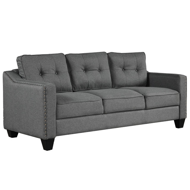 U_STYLE 3 Piece Living Room Set with tufted cushions.
