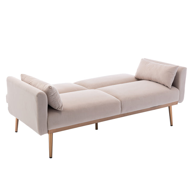 COOLMORE Velvet Sofa , Accent sofa .loveseat sofa with metal feet