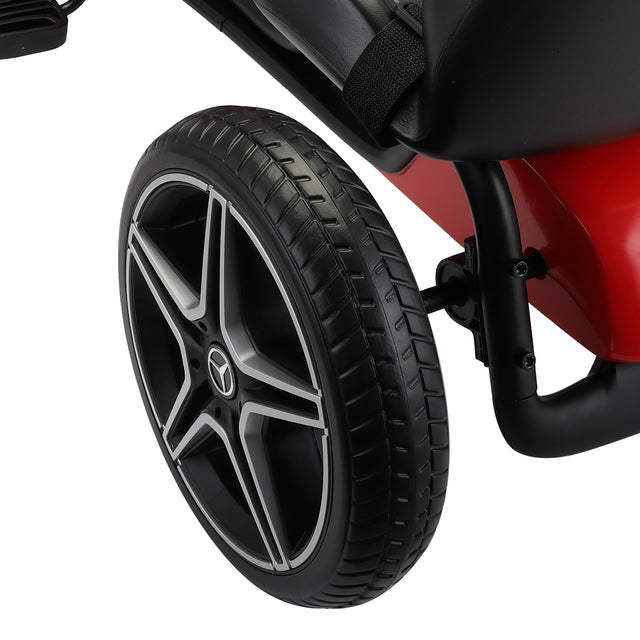 Kids Ride On Car Mercedes Benz Licensed Go Kart W/ Horn and Music, 3+, Red