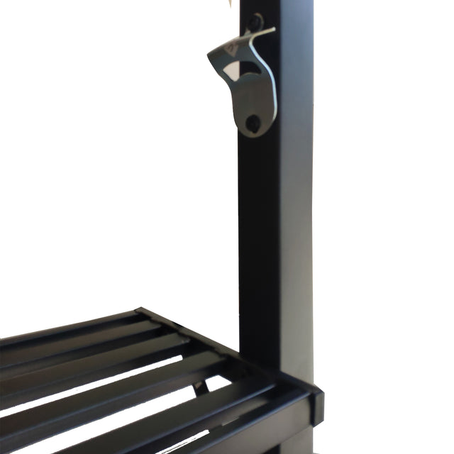 Outdoor Grill Gazebo 8 x 5 Ft, Shelter Tent, Double Tier Soft Top Canopy and Steel Frame with hook and Bar Counters, -Brown