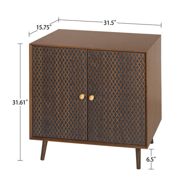 2 door cabinet, with 3D printed elements, for Bedroom, Living Room, Sofa Couch, Hall, Easy Assembly