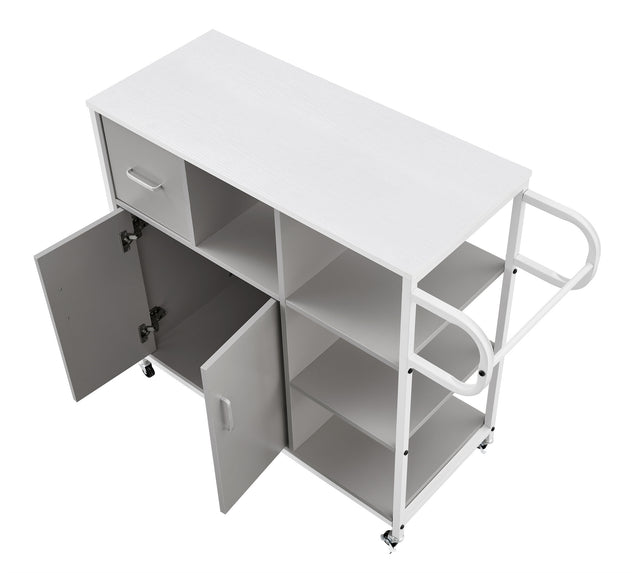 KITCH storage cabinet GRY, move with roller..