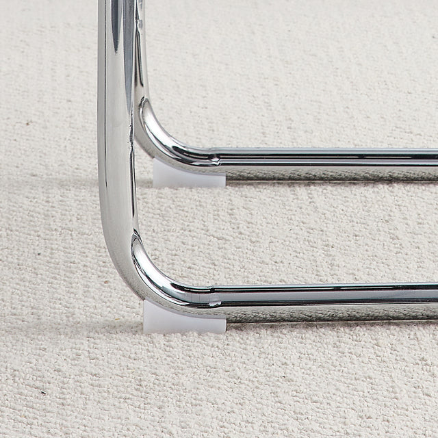 Dining Chairs Set of 4,Spoon shape Modern Style Dining Kitchen Room Upholstered Side Chairs, Accent Chairs with Soft Linen Fabric Cover Cushion Seat and plating Metal Legs Light Grey office chair