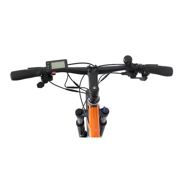 26\'\' Mountain Electric Bike for Adults Aluminum Alloy Frame 350W Motor 48V 12.8AH Removable Battery Shimano 7 Speed Suspension Fork for Various Road Conditions