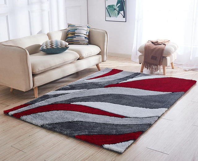 "Aria Collection" Soft Pile Hand Tufted Shag Area Rug