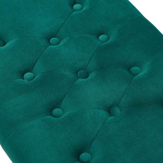 Velvet Shoe Changing Stool,Dark Green Footstool, Square Vanity Chair, Sofa stool,Makup Stool .Vanity Seat ,Rest stool. Piano Bench .Suitable for Clothes Shop,Living room, porch, fitting room Bedroom