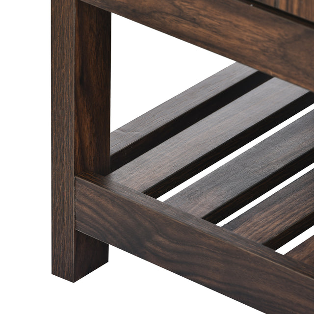 U-Can Hall Tree with 4 Hooks and Hinged Lid, Coat Hanger, Entryway Bench, Storage Bench, 3-in-1 Design, 69INCH, for Entrance, Hallway (Tiger)