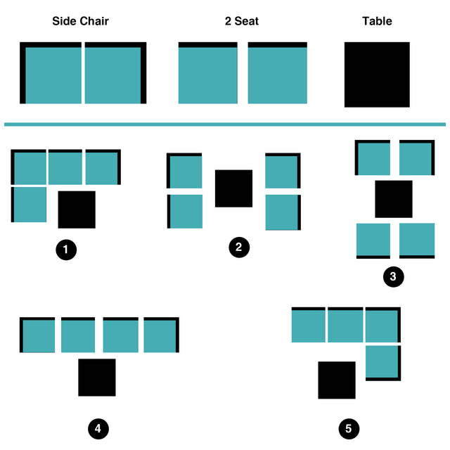 Outdoor Garden Patio Furniture 5-Piece PE Rattan Wicker Cushioned Sofa Sets with 2 Pillows and Coffee Table.outdoor couch;outdoor sectional;porch furniture;patio couch;outdoor sofa;patio furniture set