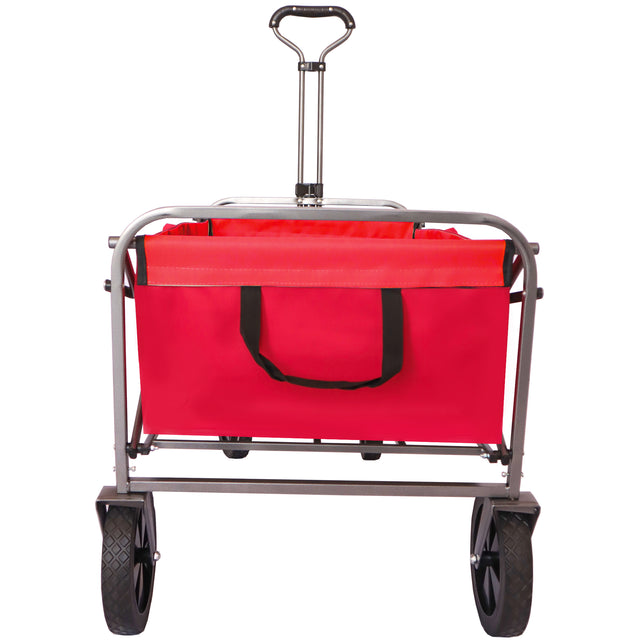 Outdoor Garden Multipurpose Micro Collapsible Beach Trolley Cart Camping Folding Wagon