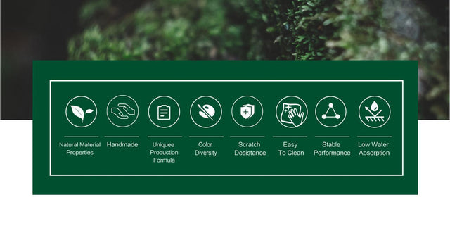 Concrete Bath Accessory Set for Vanity Countertops,Grey Stone Color/Cement Grey Color