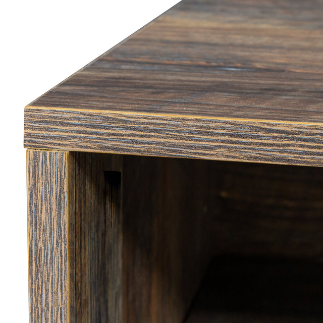 Mid-century modern TV cabinet wooden TV console media cabinet with storage space and brown home entertainment center for living room, bedroom and office,espresso