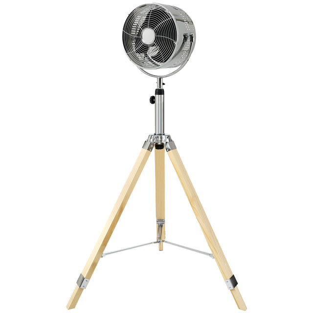 Simple Deluxe Tripod Pedestal Fan, 3 Speed Adjustment, Multiple Wide Angle Standing Fan, Suitable for Bedroom, Living Room and Office, Silver-10 Inch, 10 Inch