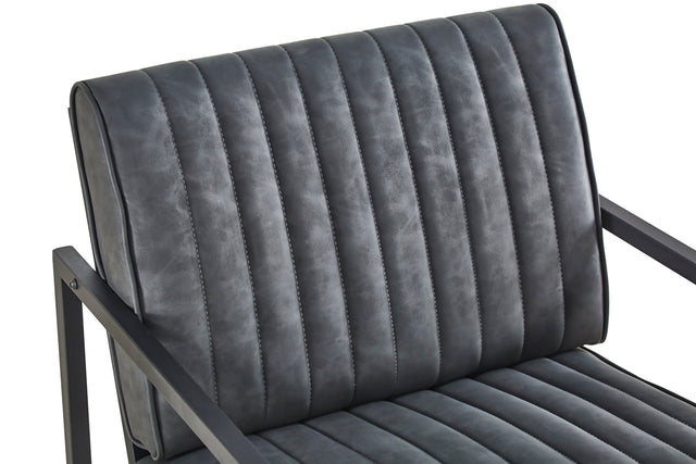 Modern design high quality PU(GREY)+ steel armchair,for Kitchen, Dining, Bedroom, Living Room