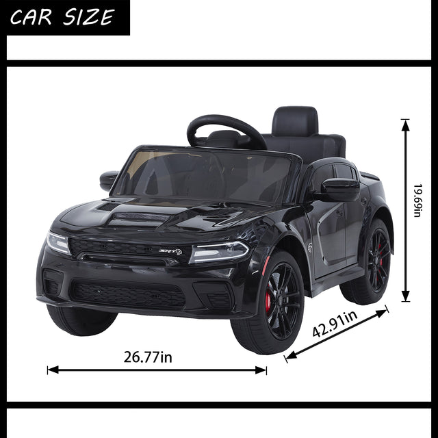 Licensed DODGE Charger,12v Kids ride on car W/Parents Remote Control ,electric car for kids,Three speed adjustable,Power display, slow start、USB,MP3 ,Bluetooth,LED light、Four wheel suspension
