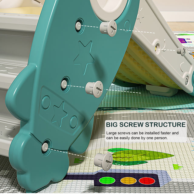 Toddler Slide Climber Set for Indoor Outdoor 3 Steps Freestanding Slide, Suitable Age1-5 Years Old Children Easy Set Up Baby Playset