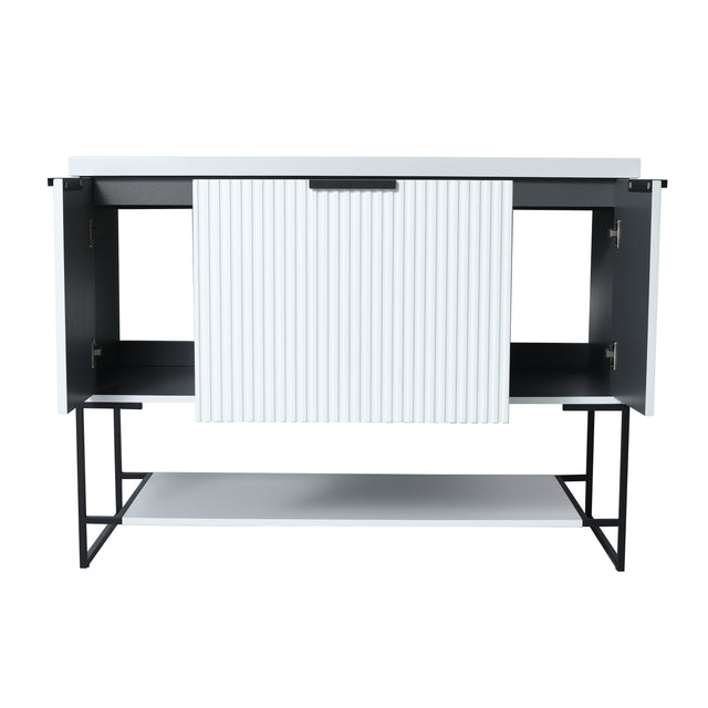 48 Inch Freestanding Bathroom Vanity With Resin Basin,48x18-BVA01148WH
