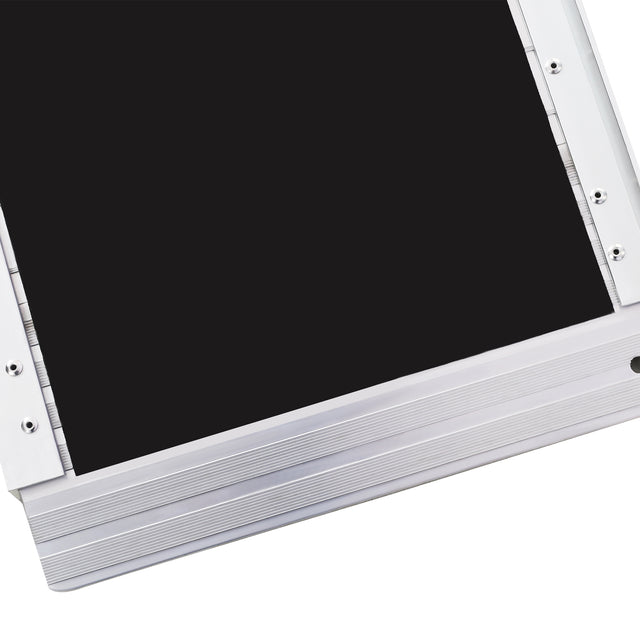 wheel chair ramp 7ft ,aluminium threhold ramp,Portable and Foldable, 600 Pound Capacity, Non-Skid Surface, Two Separate Pieces, for Home, Steps, Stairs, Doorways