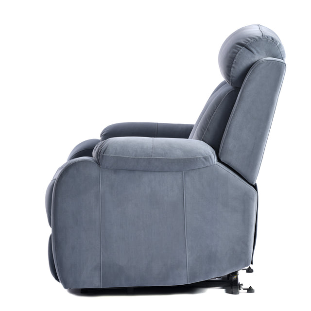 Lift Chair Recliner for Elderly Power Remote Control Recliner Sofa Relax Soft Chair Anti-skid Australia Cashmere Fabric Furniture Living Room Light Gray