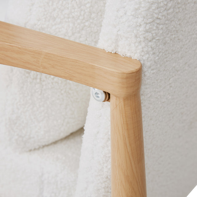 Sofa Chair Set of 2.Teddy velvet Accent Arm Chair Mid Century Modern Upholstered Armchair with Imitation solid wood color Metal Frame Extra-Thick Padded Backrest and Seat Cushion Sofa Chairs