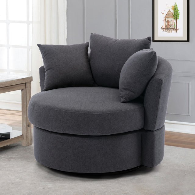 Modern Akili swivel accent chair barrel chair for hotel living room / Modern leisure chair