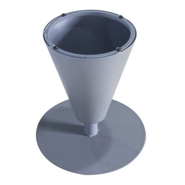 Outdoor Aluminum Round Side Table, Grey